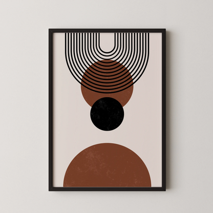Abstract Lines, Mid Century Modern, Wall Painting