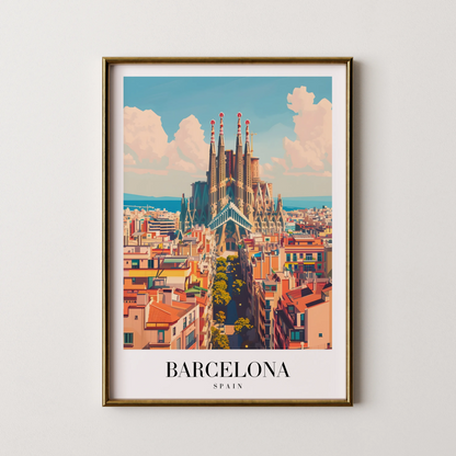 Barcelona, Spain, City Prints