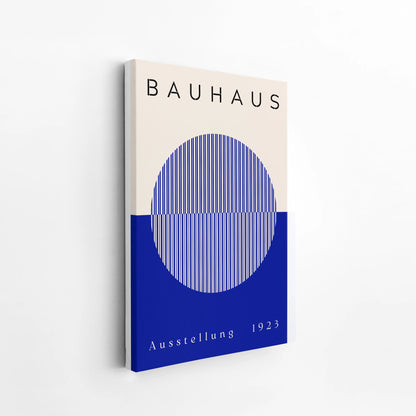 Bauhaus, Geometric, Bold Blue, Modern Architect, Clean Wall Art