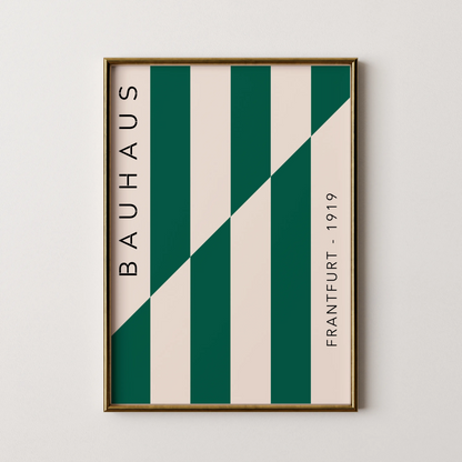 Bauhaus, Geometric, Sap Green, Modern Architect, Clean Wall Art