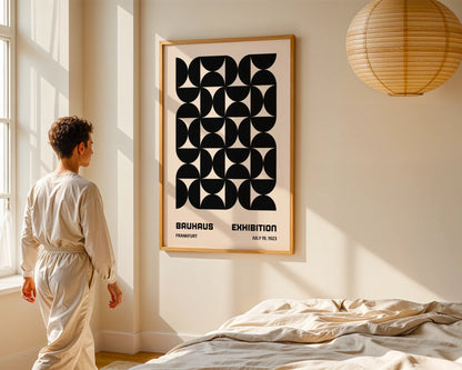 Bauhaus Shapes, Modern Geometric Print, Clean Wall Art