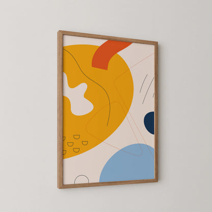 Bold Minimal Artwork I, Modern Colorful Abstract, Wall Painting