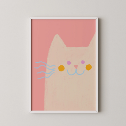Chubby cat - Nursery Prints