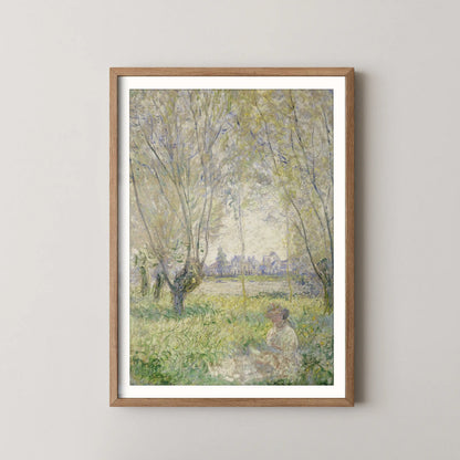 Woman Seated under the Willows by Claude Monet (1880)