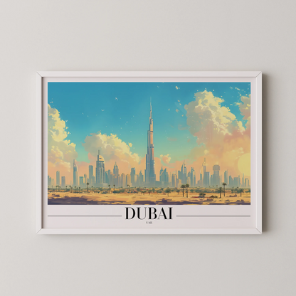 Dubai, UAE, City Print