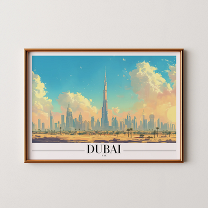 Dubai, UAE, City Print