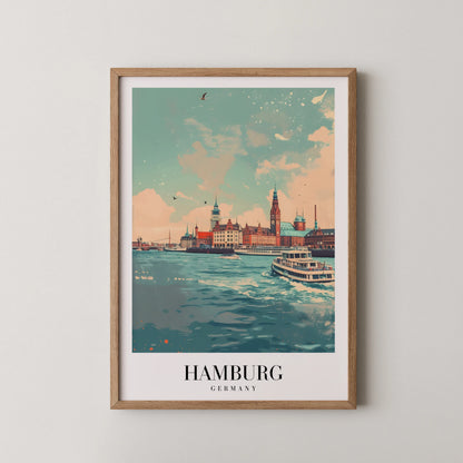 Hamburg, Germany, City Print