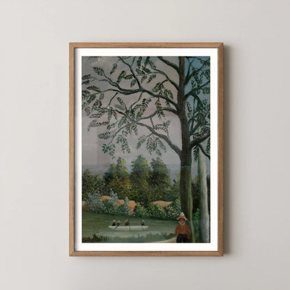 Paysage avec des pêcheurs by Henri Rousseau