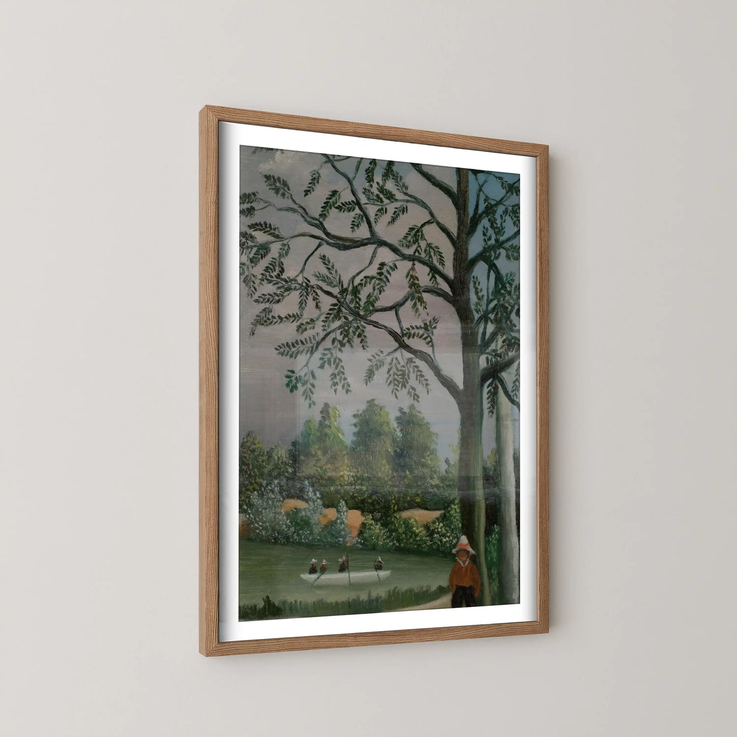 Paysage avec des pêcheurs by Henri Rousseau