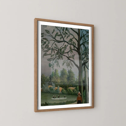 Paysage avec des pêcheurs by Henri Rousseau