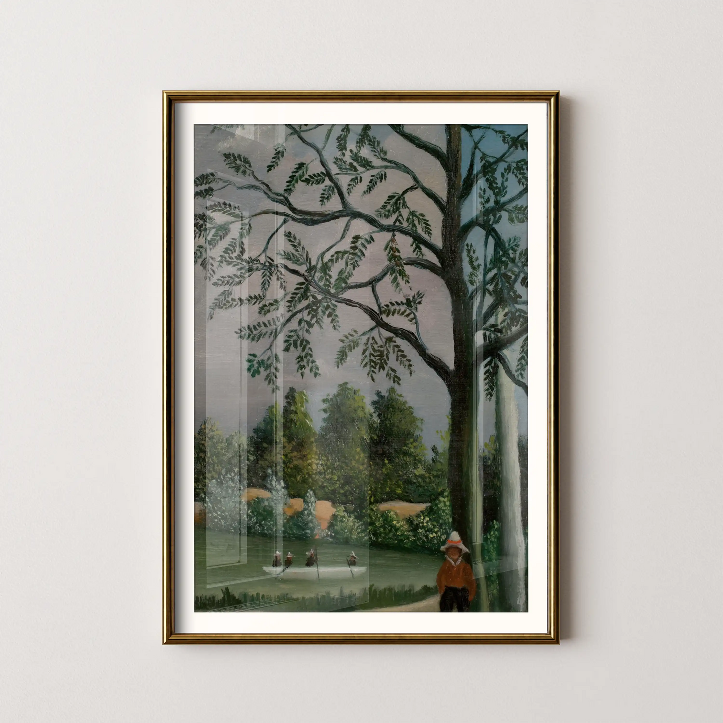Paysage avec des pêcheurs by Henri Rousseau