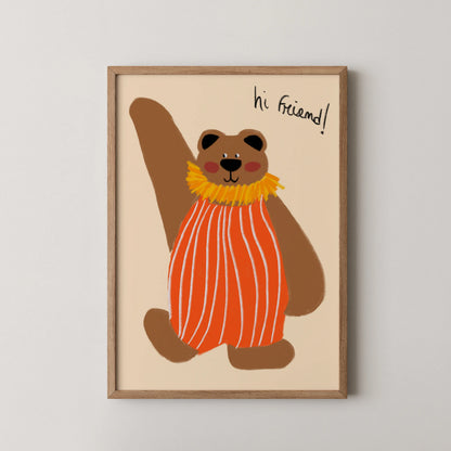 Hi friend - Nursery Prints