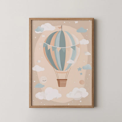 Hot air balloon - Nursery Prints