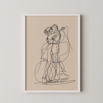 Line Art I, Modern Abstract, Minimal Wall Painting