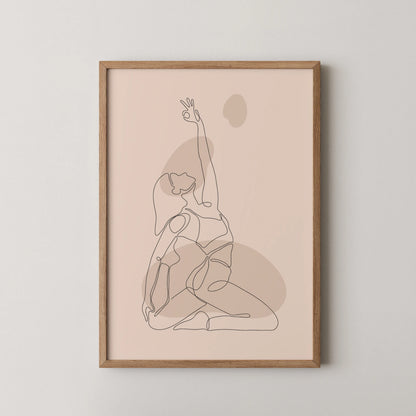 Line Art I, Modern Abstract, Minimal, Workout Motivation