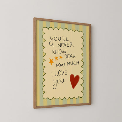 Love you - Nursery Prints