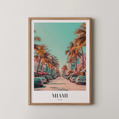 Miami, USA, City Prints