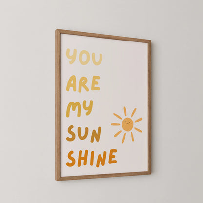 My sunshine - Nursery Prints