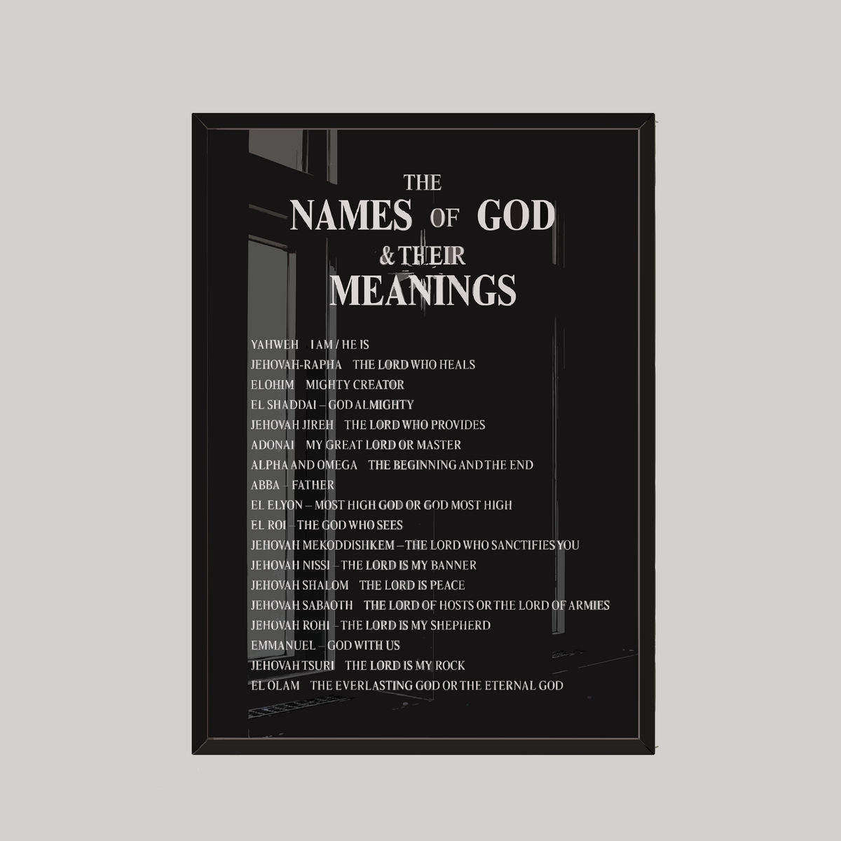 Names Of GOD