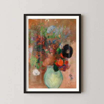 The black poppy by Odilon Redon