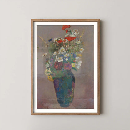 Vision vase of flowers by Odilon Redon (1900)