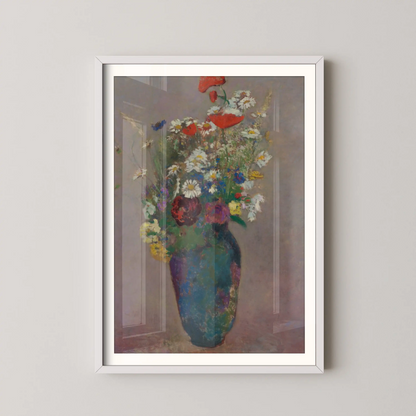 Vision vase of flowers by Odilon Redon (1900)