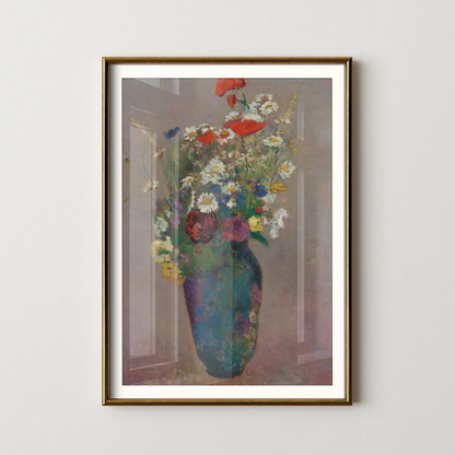 Vision vase of flowers by Odilon Redon (1900)