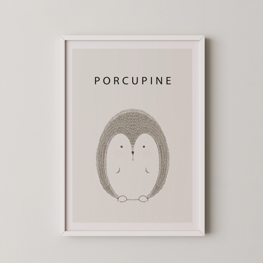 Porcupine - Nursery Prints