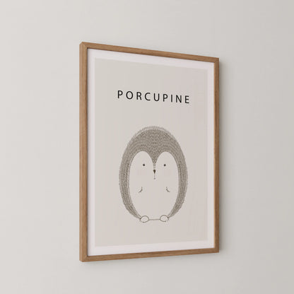 Porcupine - Nursery Prints