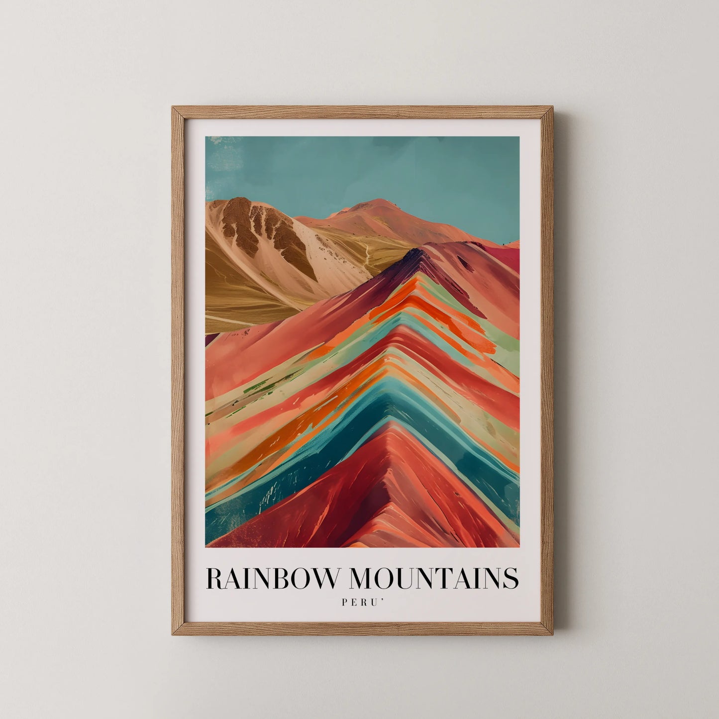 Rainbow Mountains, Peru, City Prints