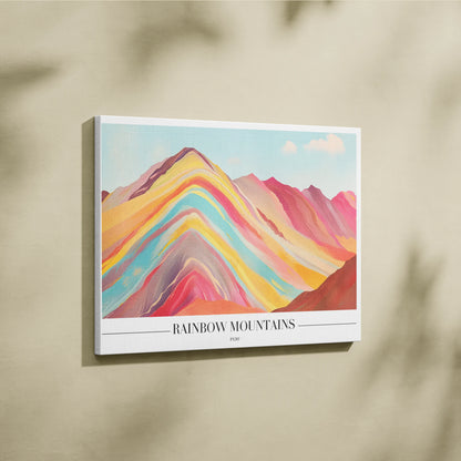 Rainbow Mountains, Peru, City Prints