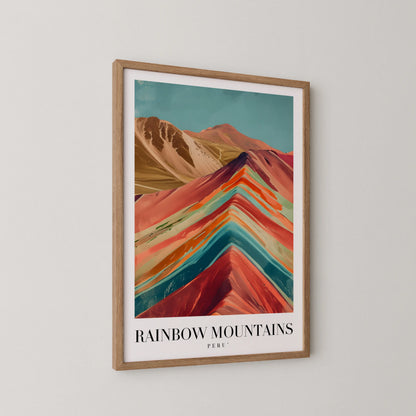 Rainbow Mountains, Peru, City Prints
