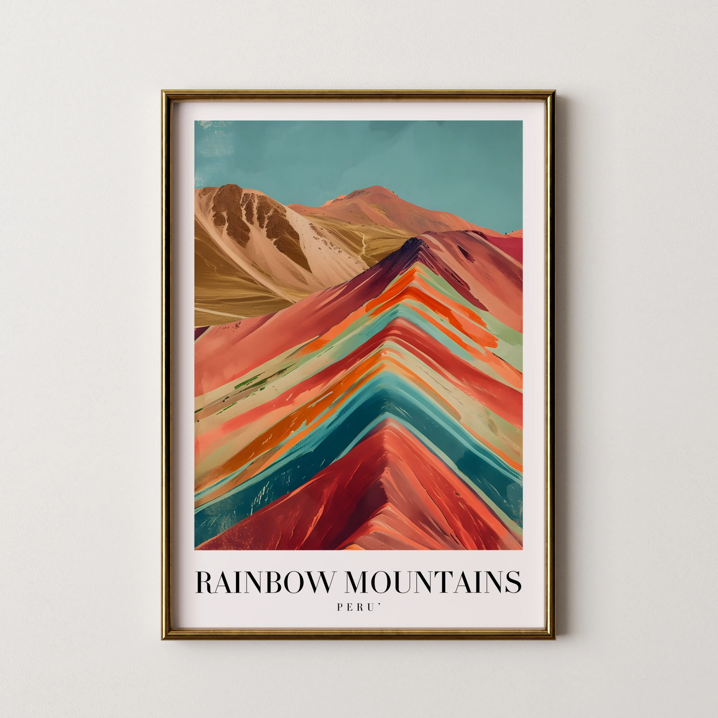Rainbow Mountains, Peru, City Prints