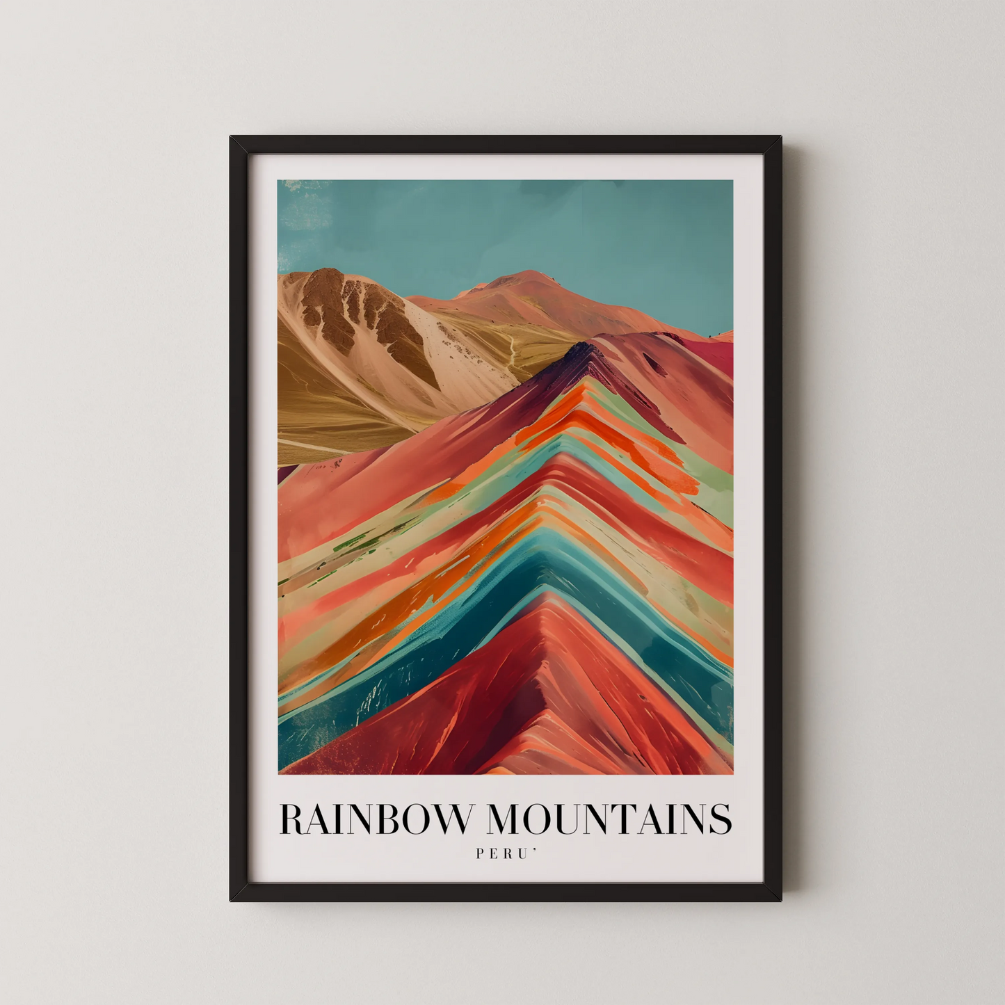 Rainbow Mountains, Peru, City Prints