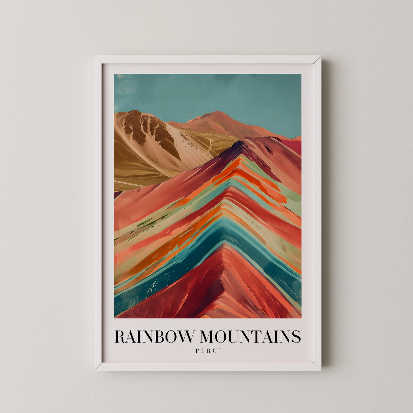 Rainbow Mountains, Peru, City Prints