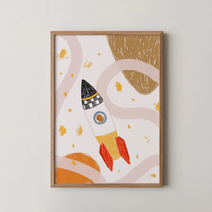 Rocket - Nursery Prints