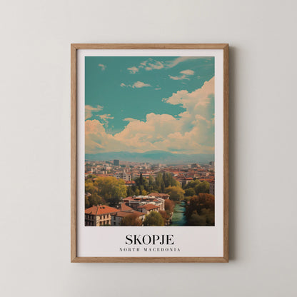 Skopje, North Mecedonia, City Prints