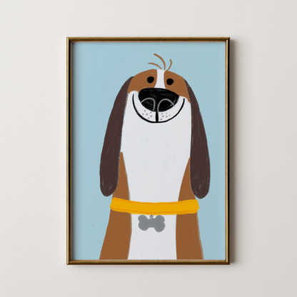 Smile please dog - Nursery Prints