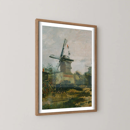 Windmills on Montmartre by Vincent Van Gogh (1886)