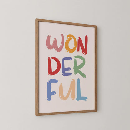 Wonderful - Nursery Prints